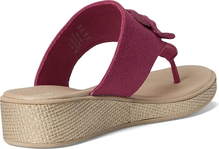 LifeStride Bloom Thongs Women's Sandals Dusty Rose Denim Fabric : 10 W (C), Textile - Image 4