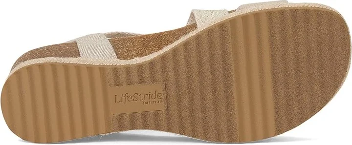 LifeStride Breeze Women's Wedge Shoes Almond Milk : 7 M (B), Faux Leather - Image 3