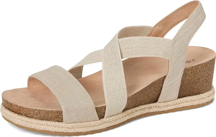 LifeStride Breeze Women's Wedge Shoes Almond Milk : 7 M (B), Faux Leather - Image 5