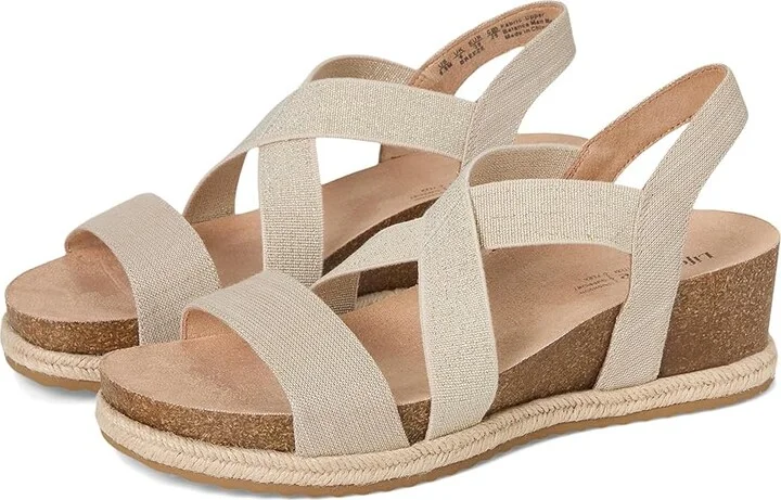 LifeStride Breeze Women's Wedge Shoes Almond Milk : 7 M (B), Faux Leather