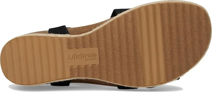 LifeStride Breeze Women's Wedge Shoes Black : 8.5 W (C), Faux Leather - Image 3