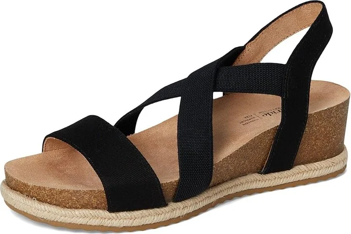 LifeStride Breeze Women's Wedge Shoes Black : 8.5 W (C), Faux Leather - Image 5