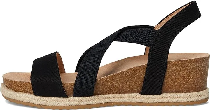 LifeStride Breeze Women's Wedge Shoes Black : 8.5 W (C), Faux Leather - Image 6