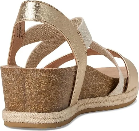 LifeStride Breeze Women's Wedge Shoes Gold : 10 W (C), Faux Leather - Image 4