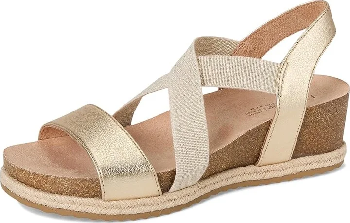 LifeStride Breeze Women's Wedge Shoes Gold : 10 W (C), Faux Leather - Image 5