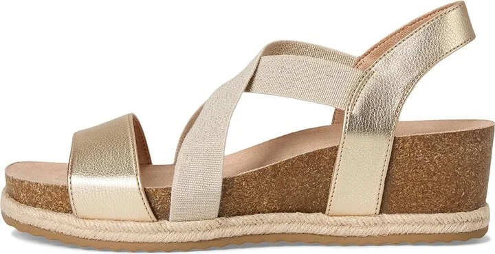 LifeStride Breeze Women's Wedge Shoes Gold : 10 W (C), Faux Leather - Image 6