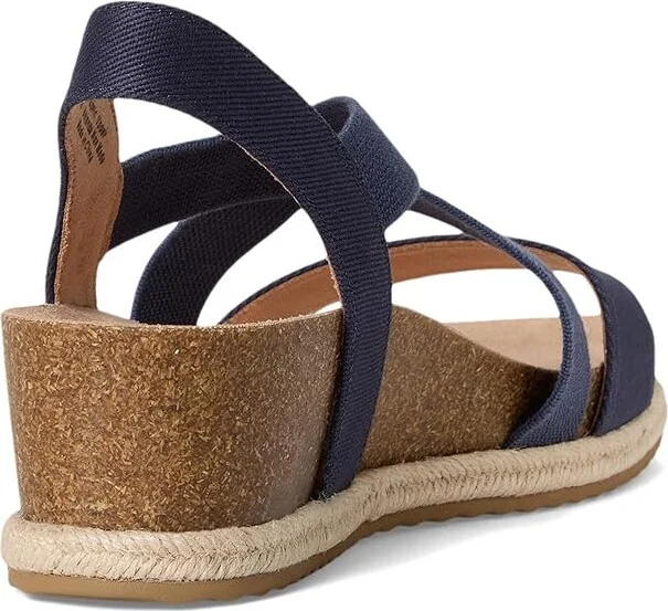 LifeStride Breeze Women's Wedge Shoes Navy : 8 W (C), Faux Leather - Image 4