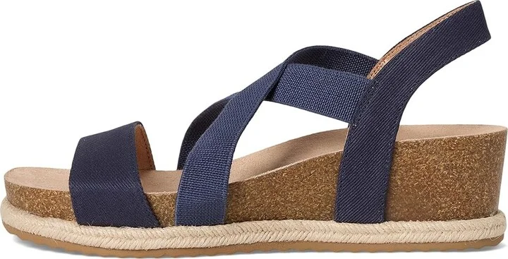 LifeStride Breeze Women's Wedge Shoes Navy : 8 W (C), Faux Leather - Image 6