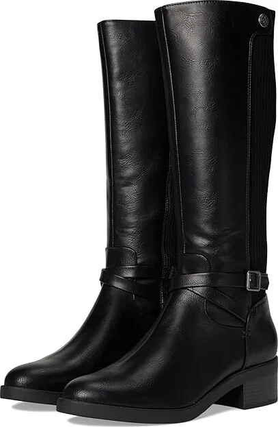 LifeStride Brittany Mid Shaft Boots Women's Boots Black : 6 W (C), Leather