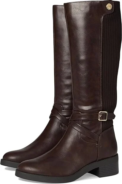 LifeStride Brittany Mid Shaft Boots Women's Boots Dark Brown : 9.5 W (C), Leather