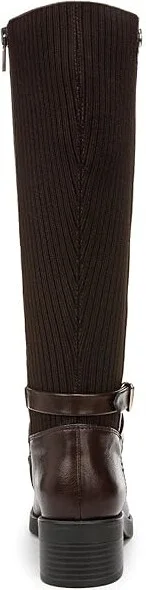 LifeStride Brittany Mid Shaft Boots Women's Boots Dark Brown Wide Calf : 10 W (C), Leather - Image 4