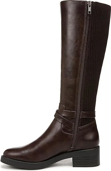 LifeStride Brittany Mid Shaft Boots Women's Boots Dark Brown Wide Calf : 10 W (C), Leather - Image 5