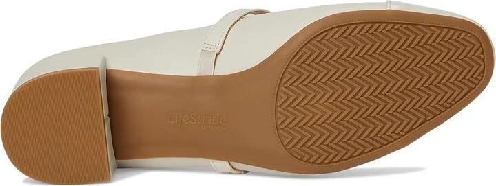 LifeStride Brooke Women's Sandals Bone Faux Leather : 9 M (B), Rubber/Synthetic - Image 3