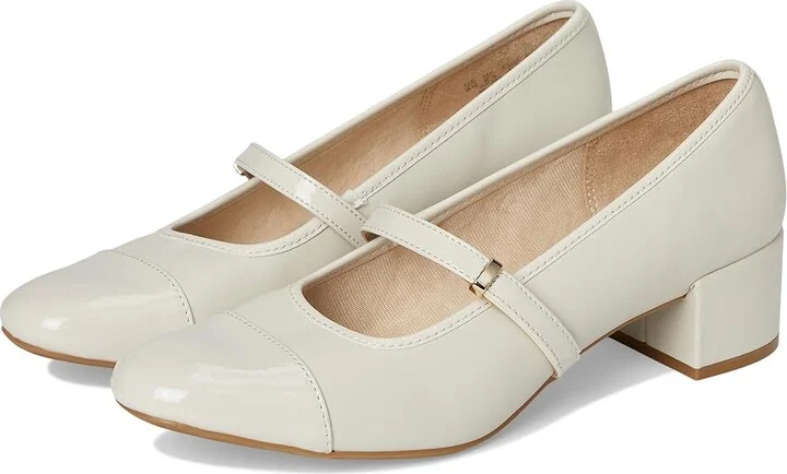 LifeStride Brooke Women's Sandals Bone Faux Leather : 9 M (B), Rubber/Synthetic