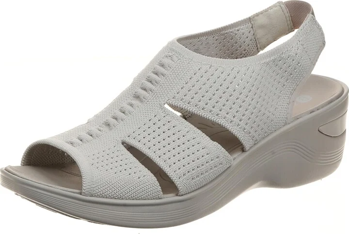 LifeStride BZees Womens Double Up Sandal Sand 7 M