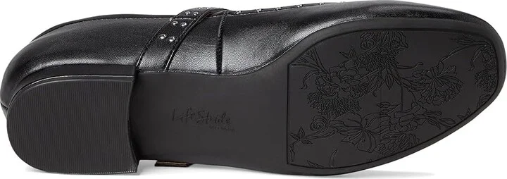 LifeStride Cameo MJ 2 Women's Flat Shoes Black : 7.5 W (C), Leather - Image 3