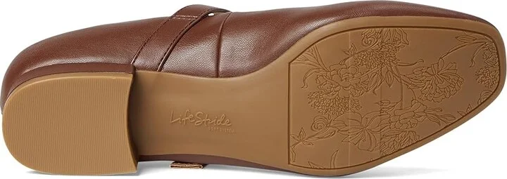 LifeStride Cameo MJ Mary Jane Flats Women's Shoes Tark Tan : 9 W (C), Leather - Image 3