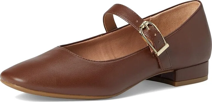 LifeStride Cameo MJ Mary Jane Flats Women's Shoes Tark Tan : 9 W (C), Leather - Image 5