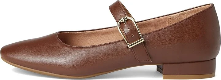 LifeStride Cameo MJ Mary Jane Flats Women's Shoes Tark Tan : 9 W (C), Leather - Image 6
