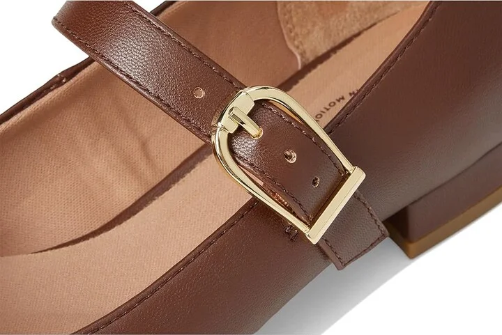 LifeStride Cameo MJ Mary Jane Flats Women's Shoes Tark Tan : 9 W (C), Leather - Image 7
