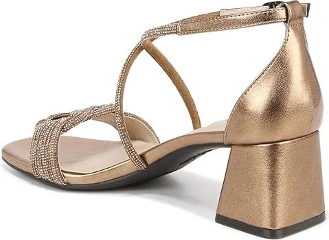 LifeStride Captivate Strappy Block Heel Dress Sandals Women's Sandals Bronze : 11 W (C), Synthetic - Image 4
