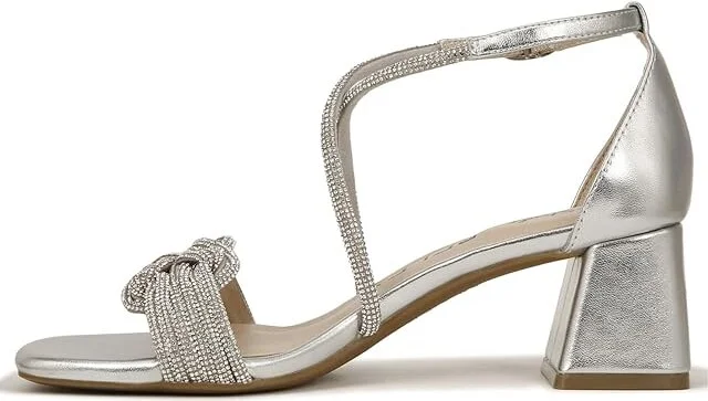 LifeStride Captivate Strappy Block Heel Dress Sandals Women's Sandals Silver : 6.5 M (B), Synthetic - Image 5
