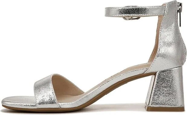 LifeStride Cassidy Ankle Strap Dress Sandals Women's Sandals Silver : 6 W (C), Synthetic - Image 5