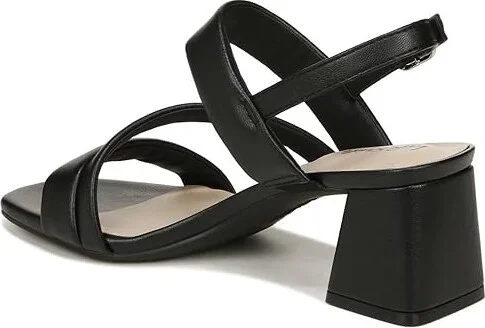 LifeStride Celia Slingback Strappy Dress Sandals Women's Sandals Black : 9 M (B), Leather - Image 4