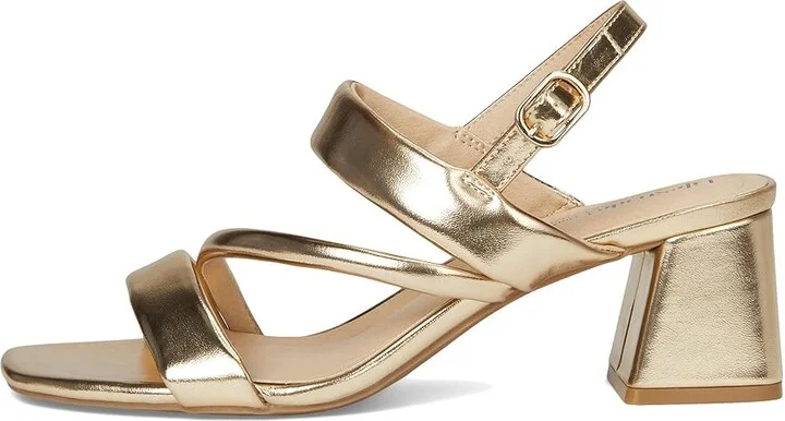 LifeStride Celia Slingbacks High Women's Heels Gold Metallic : 9.5 W (C), Leather - Image 6