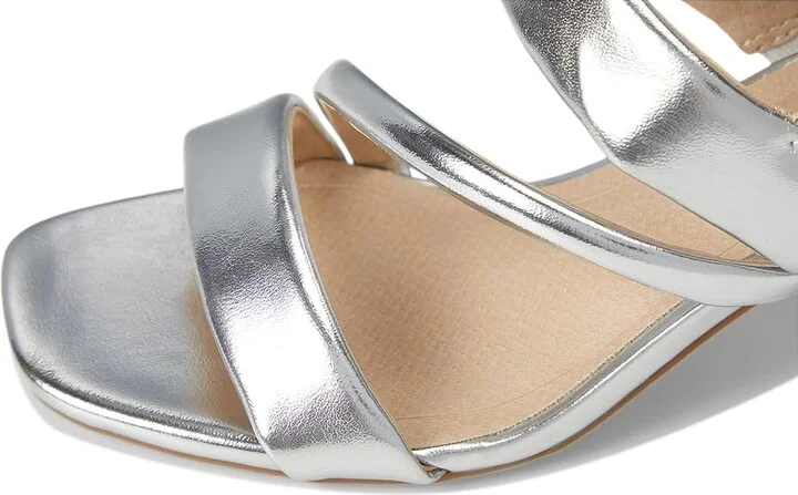 LifeStride Celia Slingbacks High Women's Heels Silver Metallic : 8 M (B), Leather - Image 7