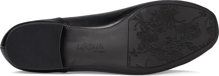 LifeStride Celine Skimmers Women's Flat Shoes Black Faux Leather : 9 M (B) - Image 3