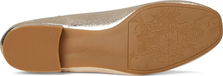 LifeStride Celine Skimmers Women's Flat Shoes Platino Gold Faux Leather : 11 M (B) - Image 3