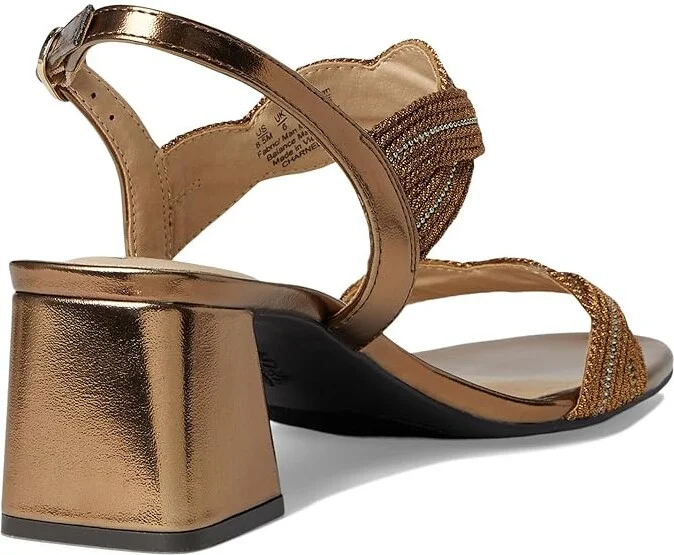 LifeStride Charnelle Women's Sandals Bronze Metallic : 5.5 M (B), Leather/Rubber - Image 4