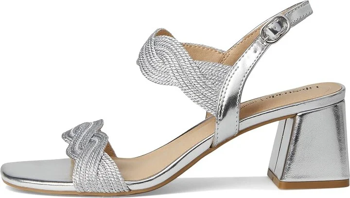 LifeStride Charnelle Women's Sandals Silver Metallic : 7 W (C), Leather/Rubber - Image 6