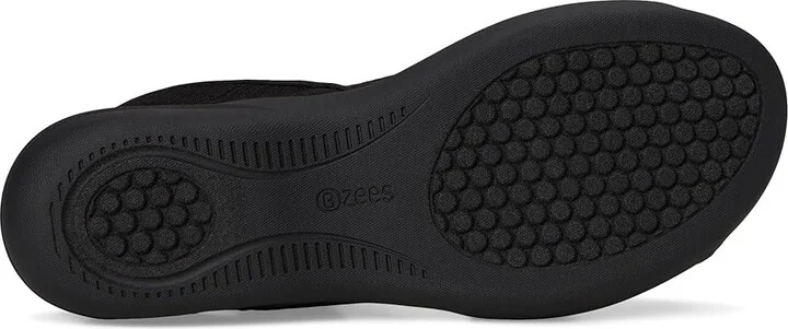 LifeStride Cheerful Strappies Women's Sandals Black Waxy Fabric : 11 M (B), Synthetic - Image 3