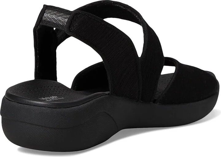 LifeStride Cheerful Strappies Women's Sandals Black Waxy Fabric : 11 M (B), Synthetic - Image 4