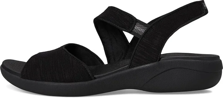 LifeStride Cheerful Strappies Women's Sandals Black Waxy Fabric : 11 M (B), Synthetic - Image 6