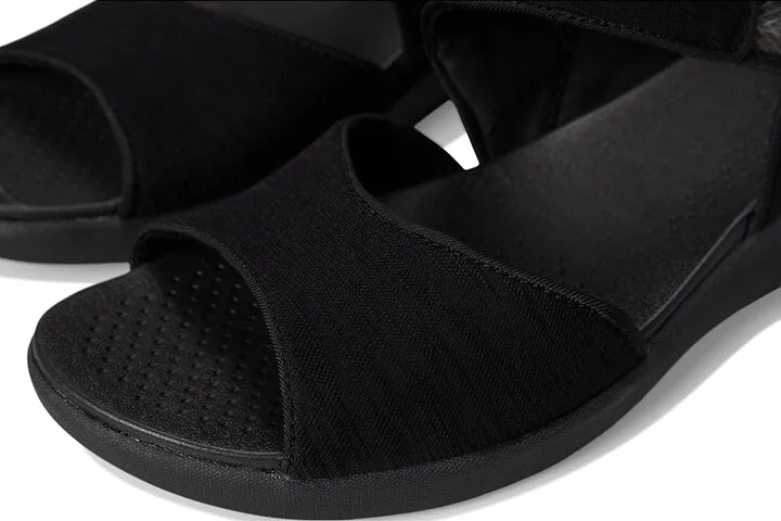 LifeStride Cheerful Strappies Women's Sandals Black Waxy Fabric : 11 M (B), Synthetic - Image 7