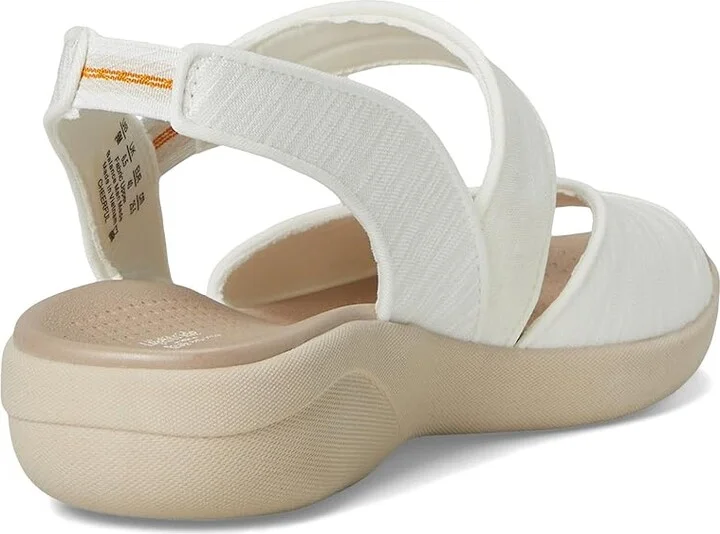 LifeStride Cheerful Strappies Women's Sandals Bright White Waxy Fabric : 9.5 M (B), Synthetic - Image 4