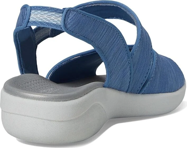 LifeStride Cheerful Strappies Women's Sandals Elemental Blue Waxy Fabric : 9 W (C), Synthetic - Image 4