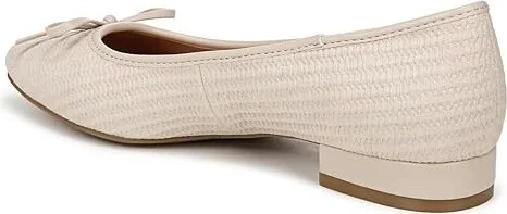 LifeStride Cheers Woven Skimmers Women's Flat Shoes Beige : 11 W (C), Leather - Image 4