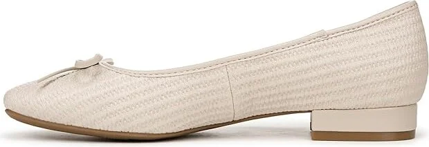 LifeStride Cheers Woven Skimmers Women's Flat Shoes Beige : 11 W (C), Leather - Image 6