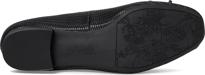LifeStride Cheers Woven Skimmers Women's Flat Shoes Black : 8.5 M (B), Leather - Image 3