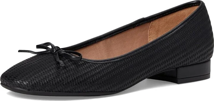 LifeStride Cheers Woven Skimmers Women's Flat Shoes Black : 8.5 M (B), Leather - Image 5