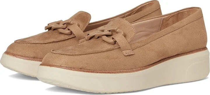 LifeStride Chelsea-Bit Loafer/Moc Shoes Women's Flat Shoes Bamboo Tan : 8.5 M (B), Faux Leather/Microfiber