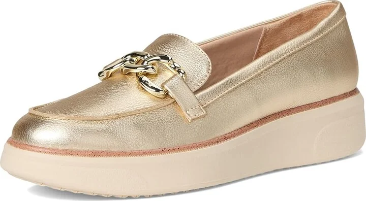 LifeStride Chelsea-Bit Loafer/Moc Shoes Women's Flat Shoes Gold : 5 M (B), Faux Leather/Microfiber - Image 5