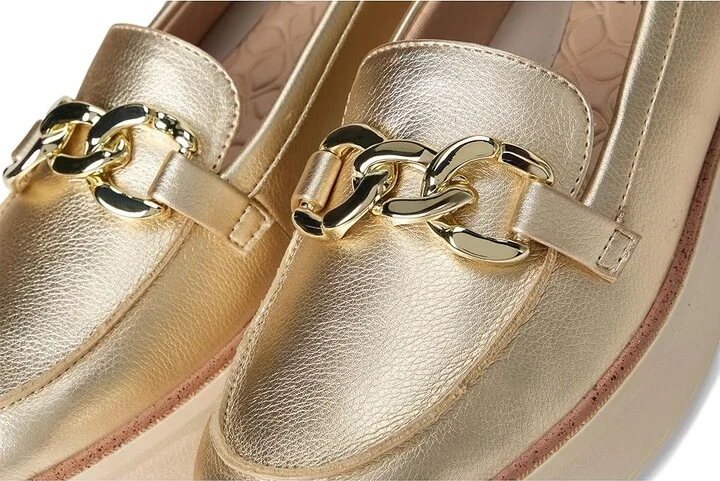 LifeStride Chelsea-Bit Loafer/Moc Shoes Women's Flat Shoes Gold : 5 M (B), Faux Leather/Microfiber - Image 7