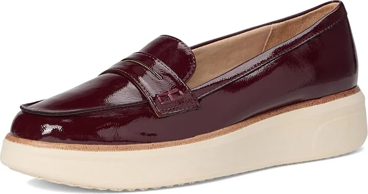 LifeStride Chelsea Loafer/Moc Shoes Women's Flat Shoes California Wine Patent : 9 M (B), Leather - Image 5