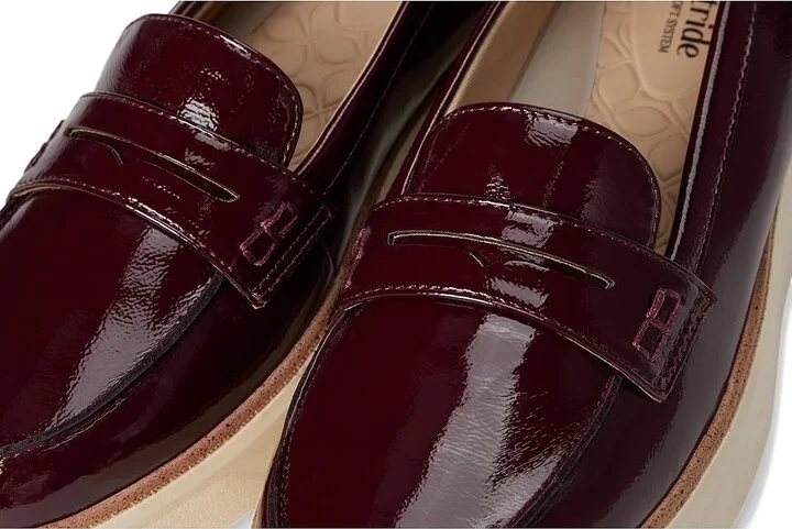 LifeStride Chelsea Loafer/Moc Shoes Women's Flat Shoes California Wine Patent : 9 M (B), Leather - Image 7