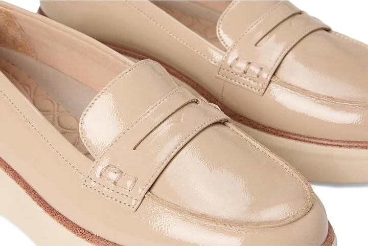 LifeStride Chelsea Loafer/Moc Shoes Women's Flat Shoes Tender Taupe Patent : 9.5 W (C), Leather - Image 7